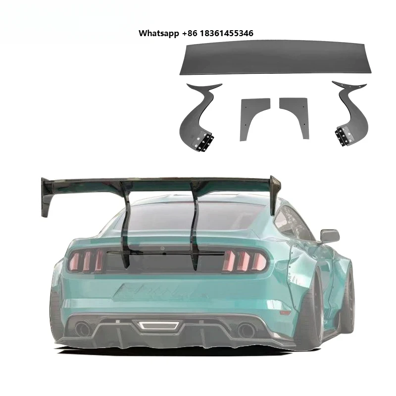 

For 2015-2017 Exterior Modification High Quality Robot Generation Elevated Carbon Fiber Rear Wing