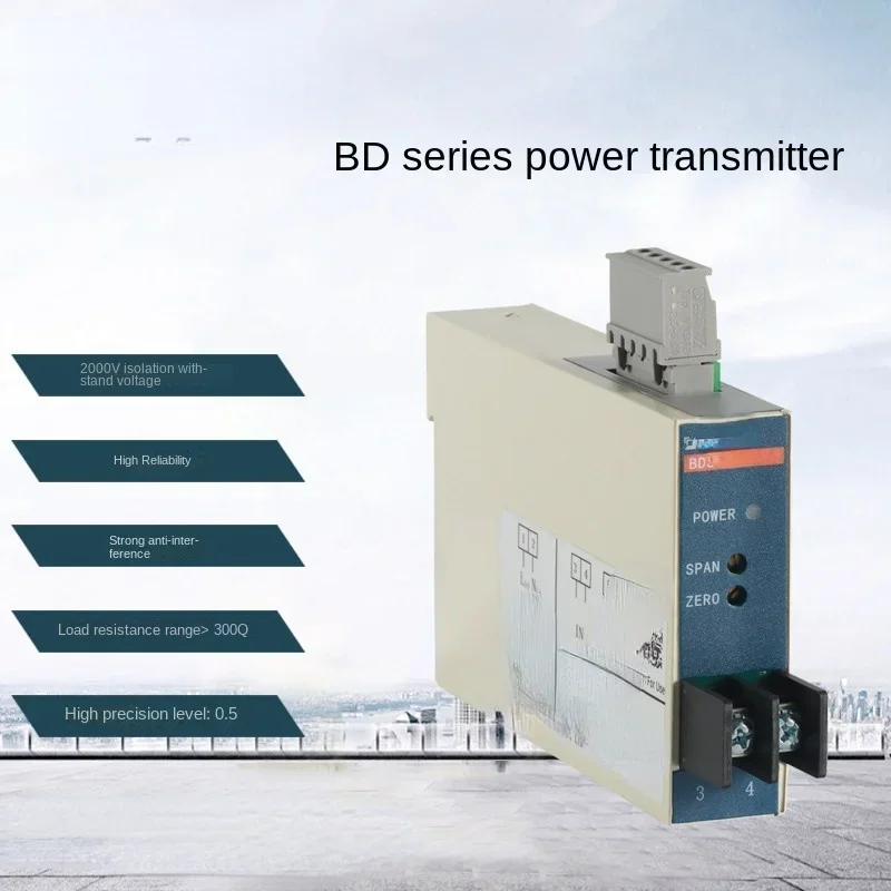 

Single-phase current/voltage transmitter with output of 4-20mA or 0-5V