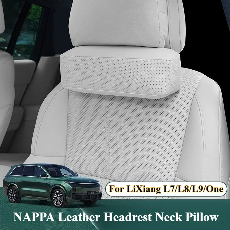 

Для LiXiang L7/L8/L9/One автомобильная подушка для шеи NAPPA кожаный подголовник автомобильные подушки для шеи замшевые оригинальные цветные аксессуары для интерьера автомобиля