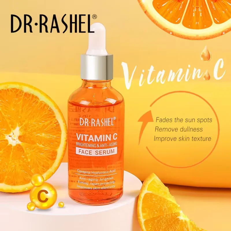 DRRASHEL Vitamin C 5-teiliges Set hellt den Hautton auf, spendet Feuchtigkeit und erfrischt, zieht leicht ein. – Detail 10