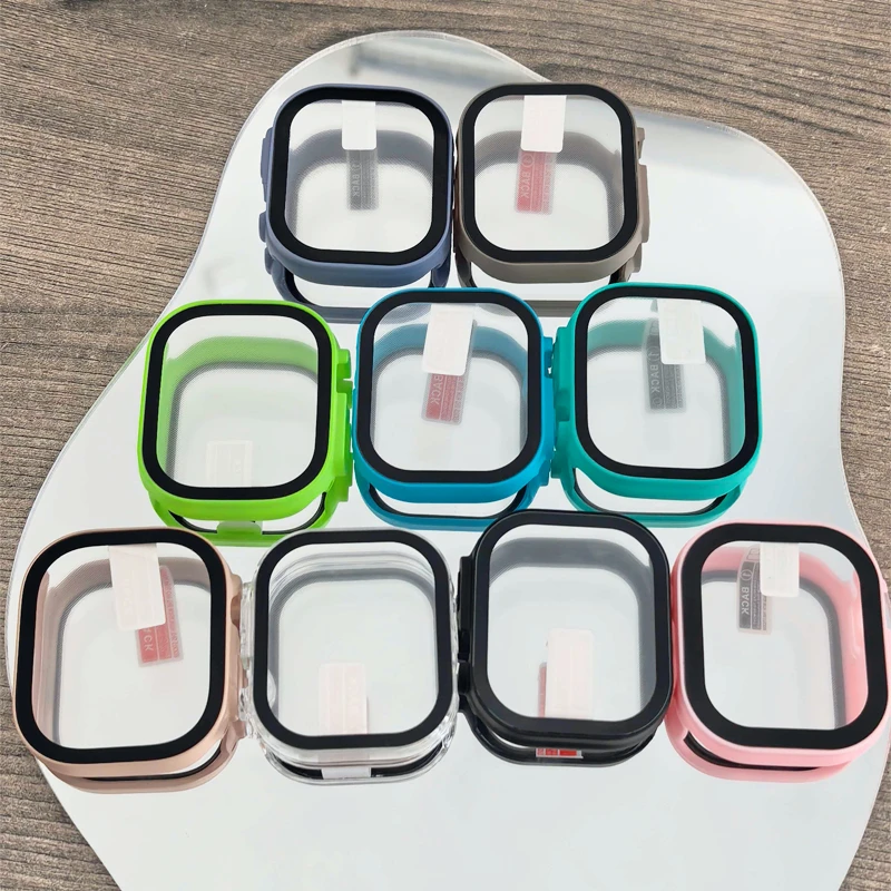 3pcs Cover For Apple Watch Case Ultra 3 2 49mm strap Accessories Hard PC Bumper Shell screen Protector iwatch series ultra 49 mm