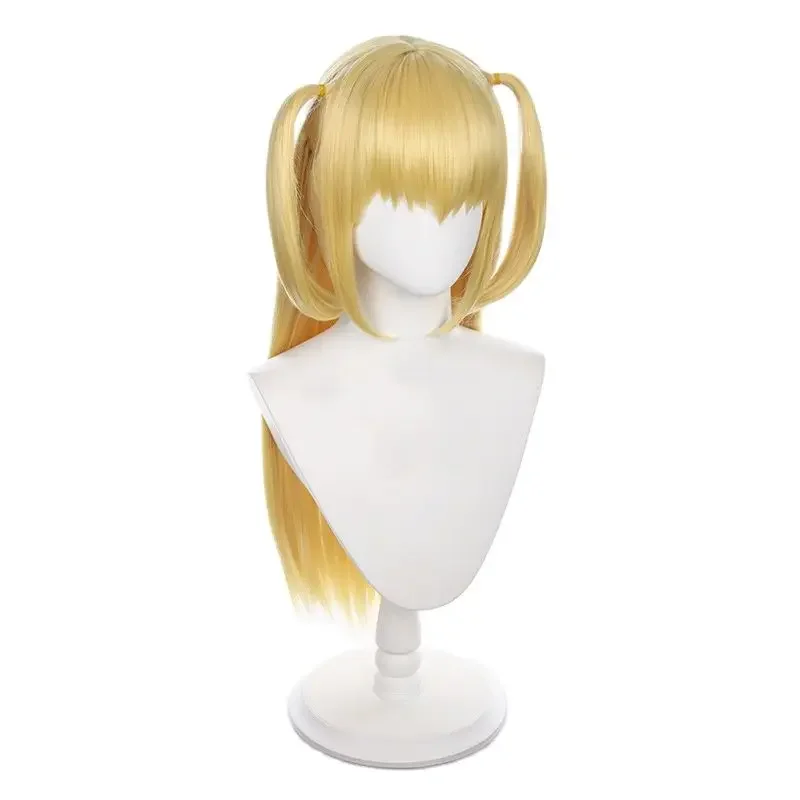 Anime DEATH NOTE Cosplay Misamisa Wigs Misa Amane Golden Double Ponytail Hair Women Halloween Props Wig