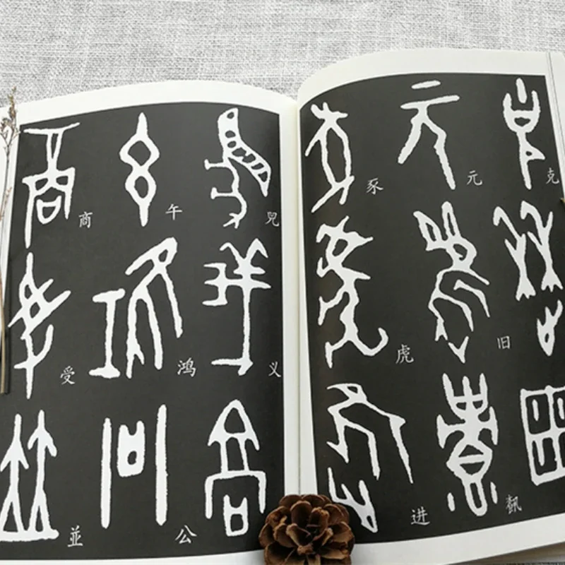Seal Engraving Copybook Oracle Bone Script Dictionary Copybook Chinese Characters Calligraphy Brush Collection Tutorial Copybook