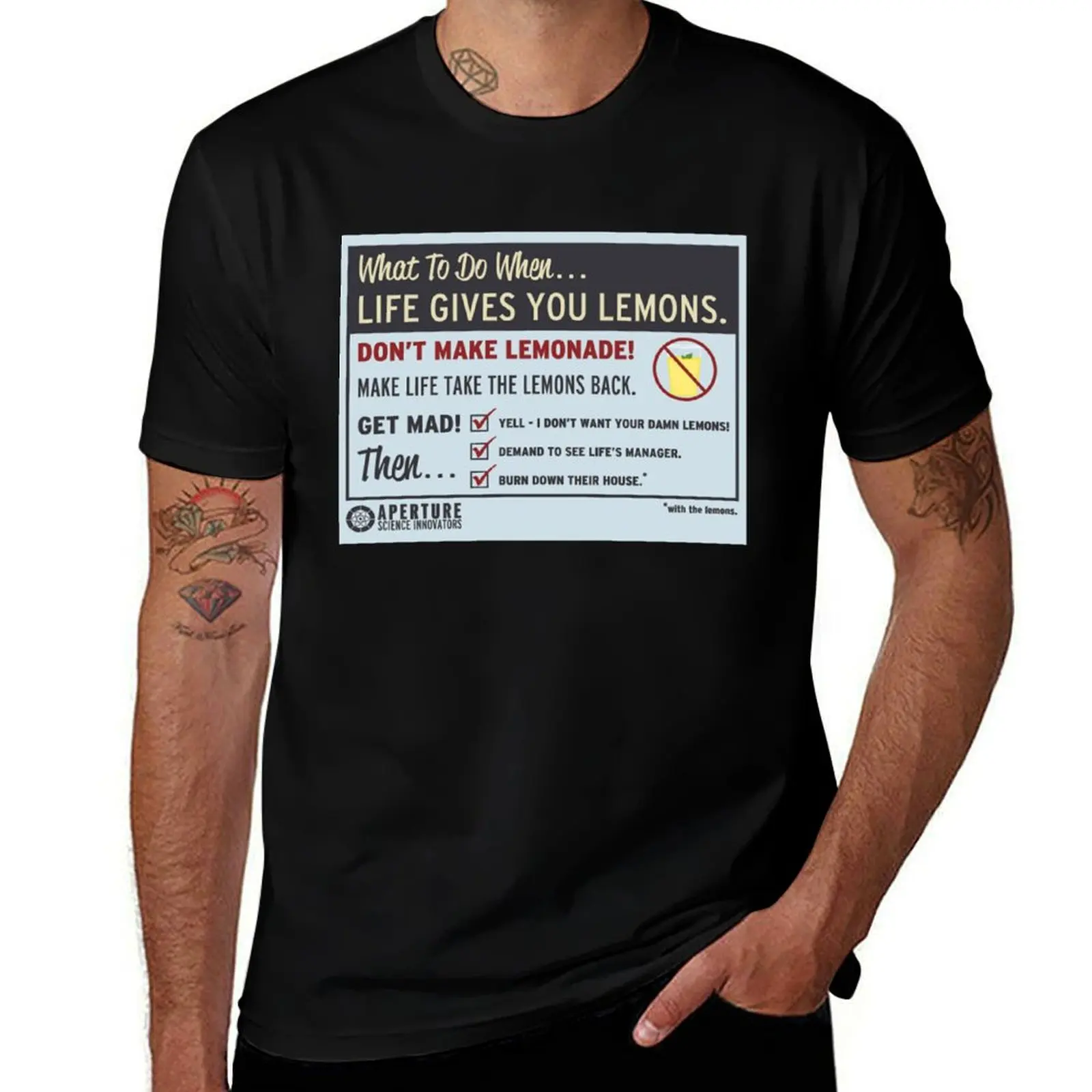 

Portal 2, Cave Johnson T-Shirt man t shirt for a boy Aesthetic clothing korean fashion funny t shirts men