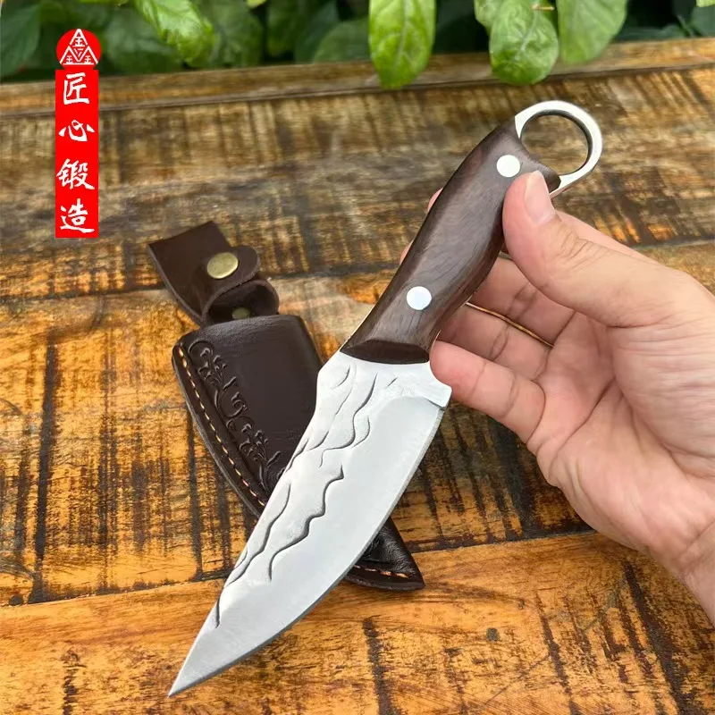Hand-Forged Bone Sharpener Boning Knife Handle Meat Small Knife Cleaver Sharp Durable Convenient Small Knife Meat Cutting Fruit image 2