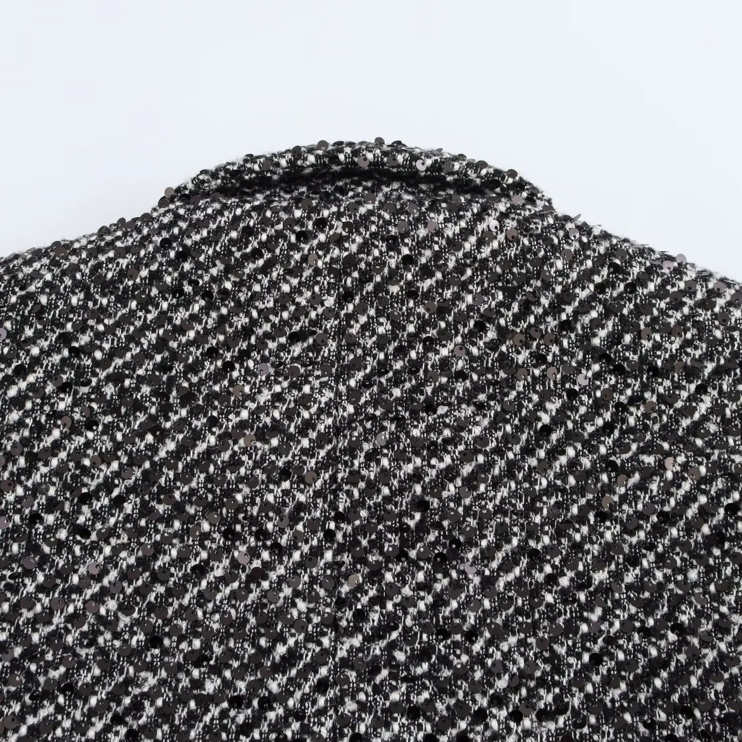 Kondala Chic Herfst Lovertjes Gingang Vrouwen Knop Jas Streetwear Mode 2024 Vintage Turn-Down Kraag Chic Straight Uitloper