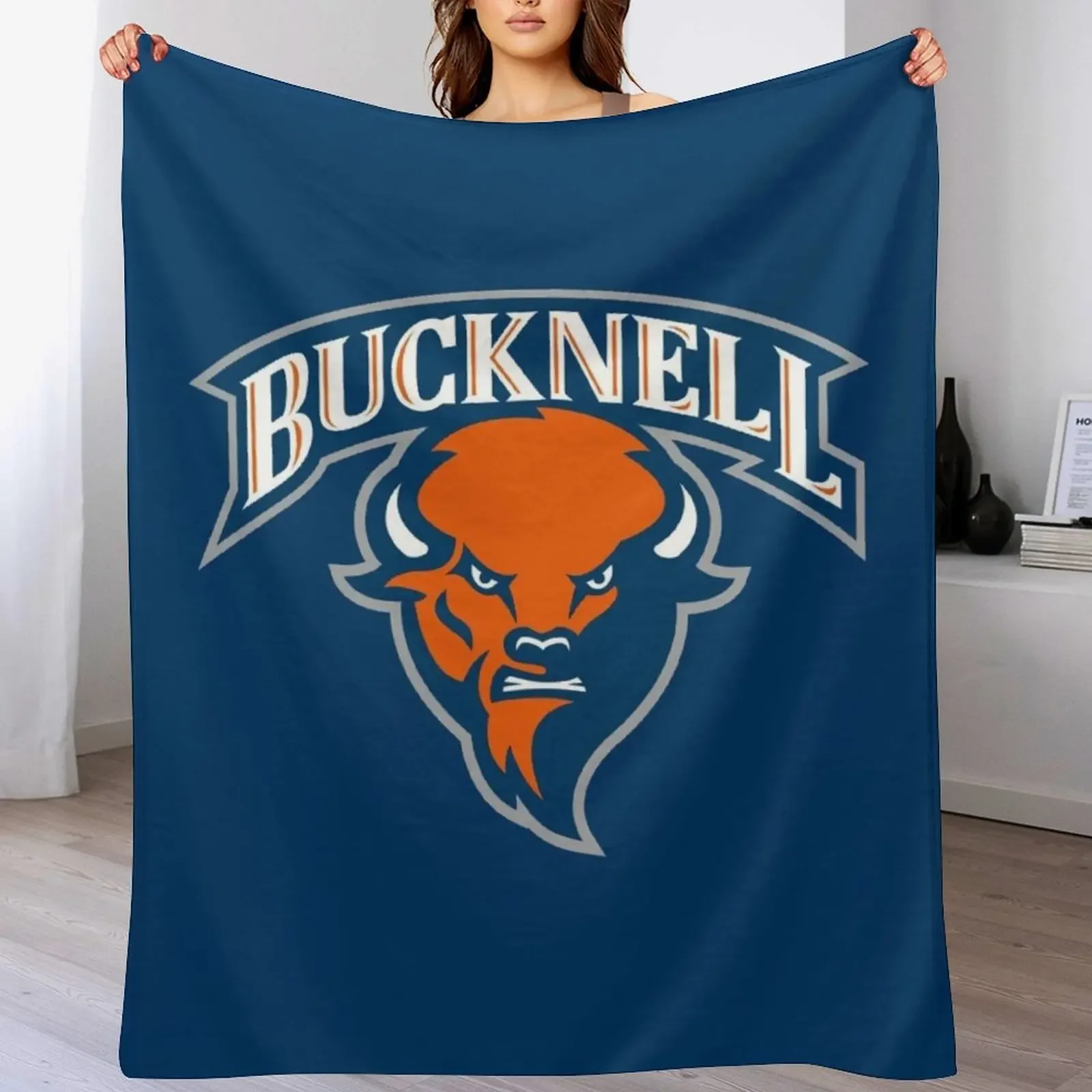 Bucknell Bison Throw Blanket For Sofa Thin Loose Summer Beddings Blankets