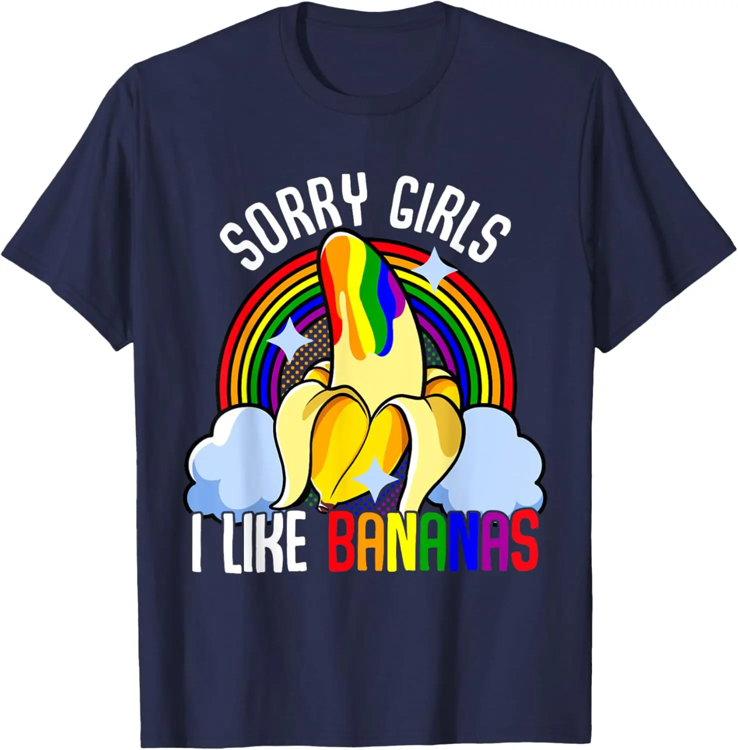 LGBTQ Pride Month Fun Banana T-shirts Men 