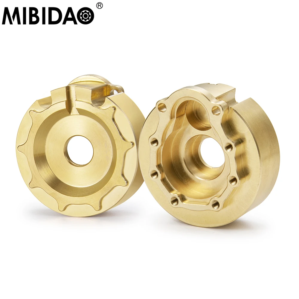 

MIBIDAO 2Pcs Heavy Duty Brass Counterweight Internal Wheel Rims Hub Weight For 1/10 TRX4 TRX6 RC Crawler Car Upgrade Parts