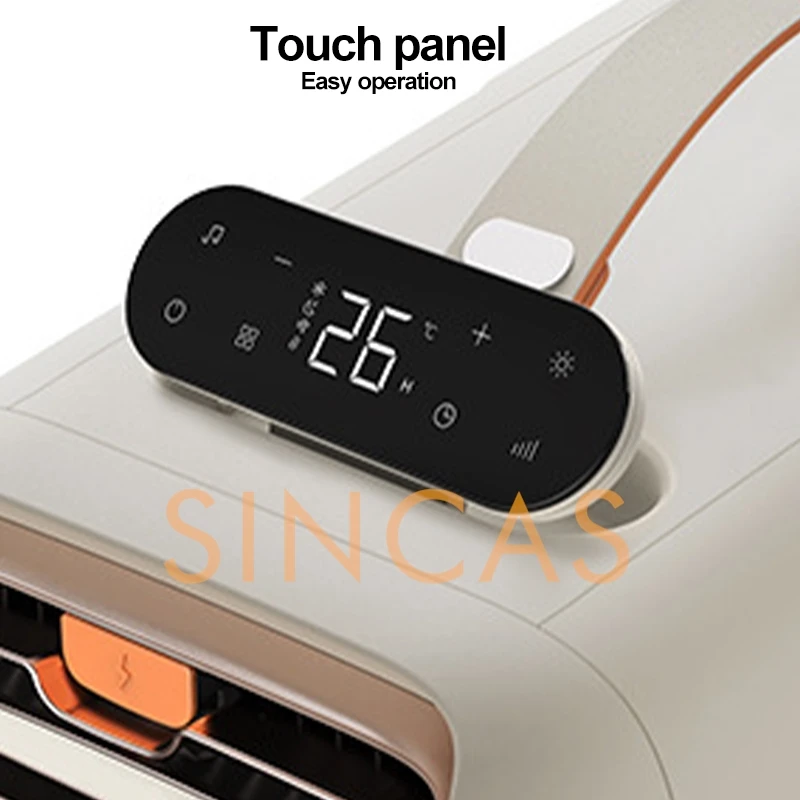 Mini Bluetooth Speaker Portable Air Conditioner All-in-One Cooling Heating Timer Mobile Audio Unit for Car Office Camping Picnic