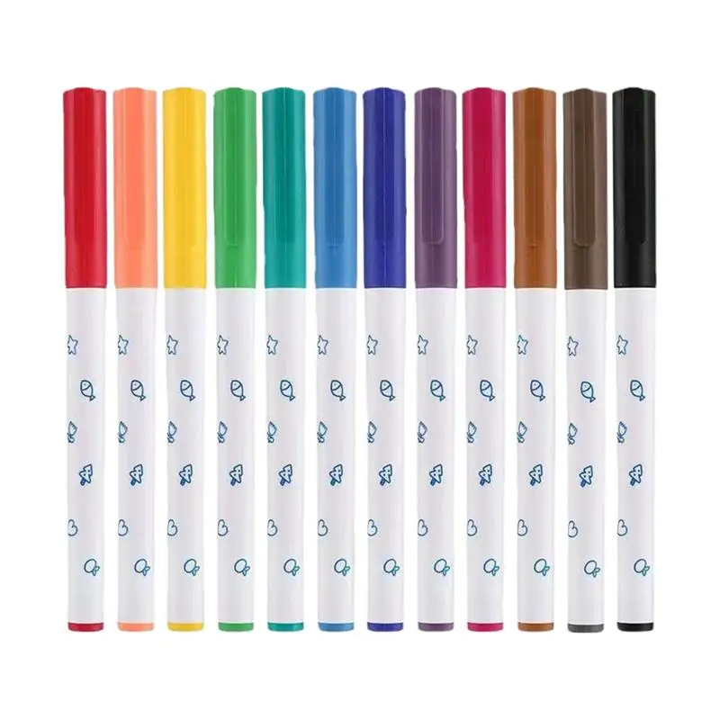 

Water Painting Pen 12X Whiteboard Marker Painting Pens For Children Quick-Dry Non-Irritating Leakproof Art Pens For Ceramics