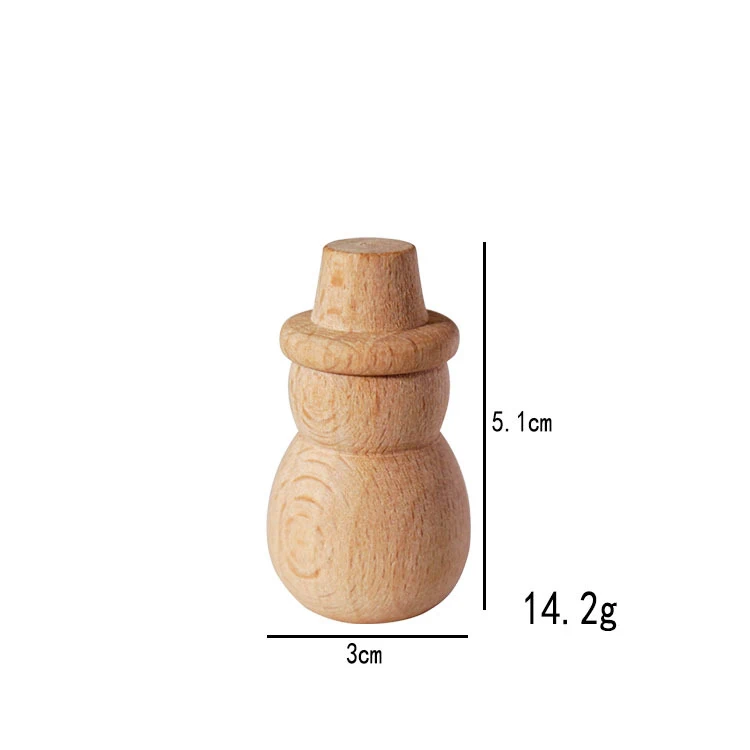 20st Houten Peg Pop Beuken Onvoltooide Houten Vormen Morden Craft Houten Losse Onderdelen DIY Accessoires voor Huisdecoratie