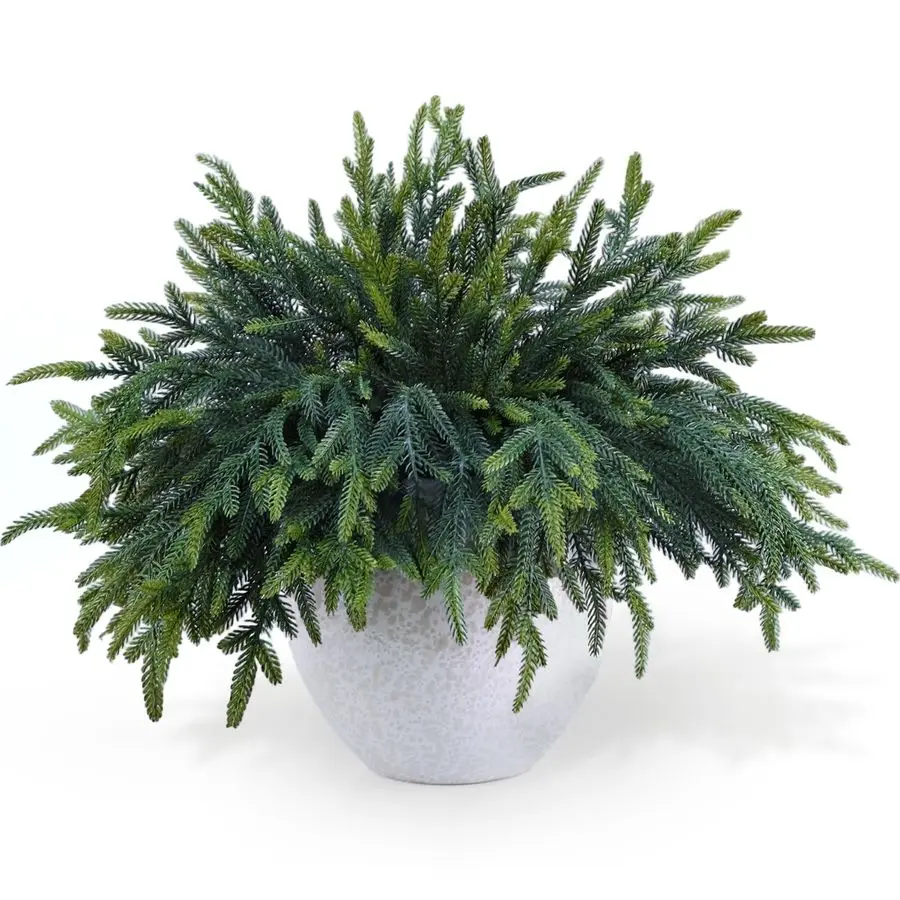 

Шт. Сосновые ветки Real Touch Искусственные стебли сосны Рождественские зелени для DIY Венки Гирлянды Вазы Композиции, Крытый O