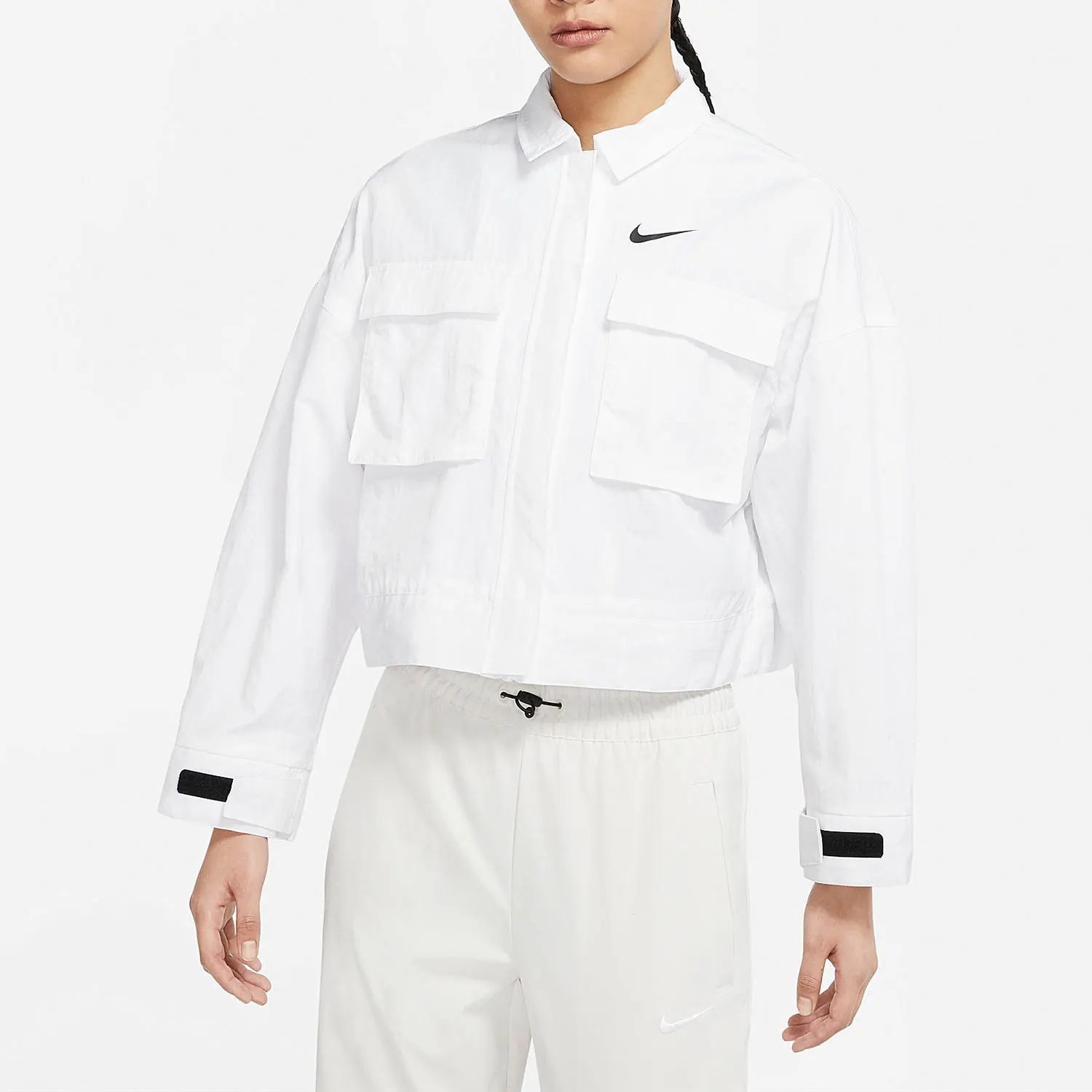 

Nike Genuine Product Women's Comfort Collar Zippered Casual Jacket DM6244-100