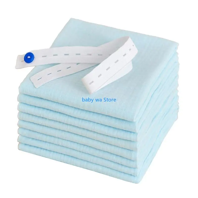 8Pcs Soft Baby Towels Baby Nappy Changing 43x45cm Reusable Double Layers Diaper 4XBD