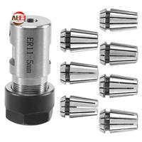 AEE3-7Pcs ER11 1-7Mm Spring Collets With ER11A 5Mm Motor Shaft Holder Extension Rod