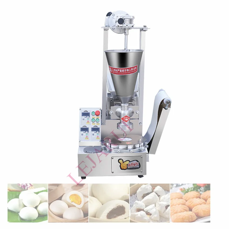 

Stainless Steel Automatic Steamed Stuffed Bun Machine Commercial Desktop Bun Baozi Filling Machine Momo Making Machinery