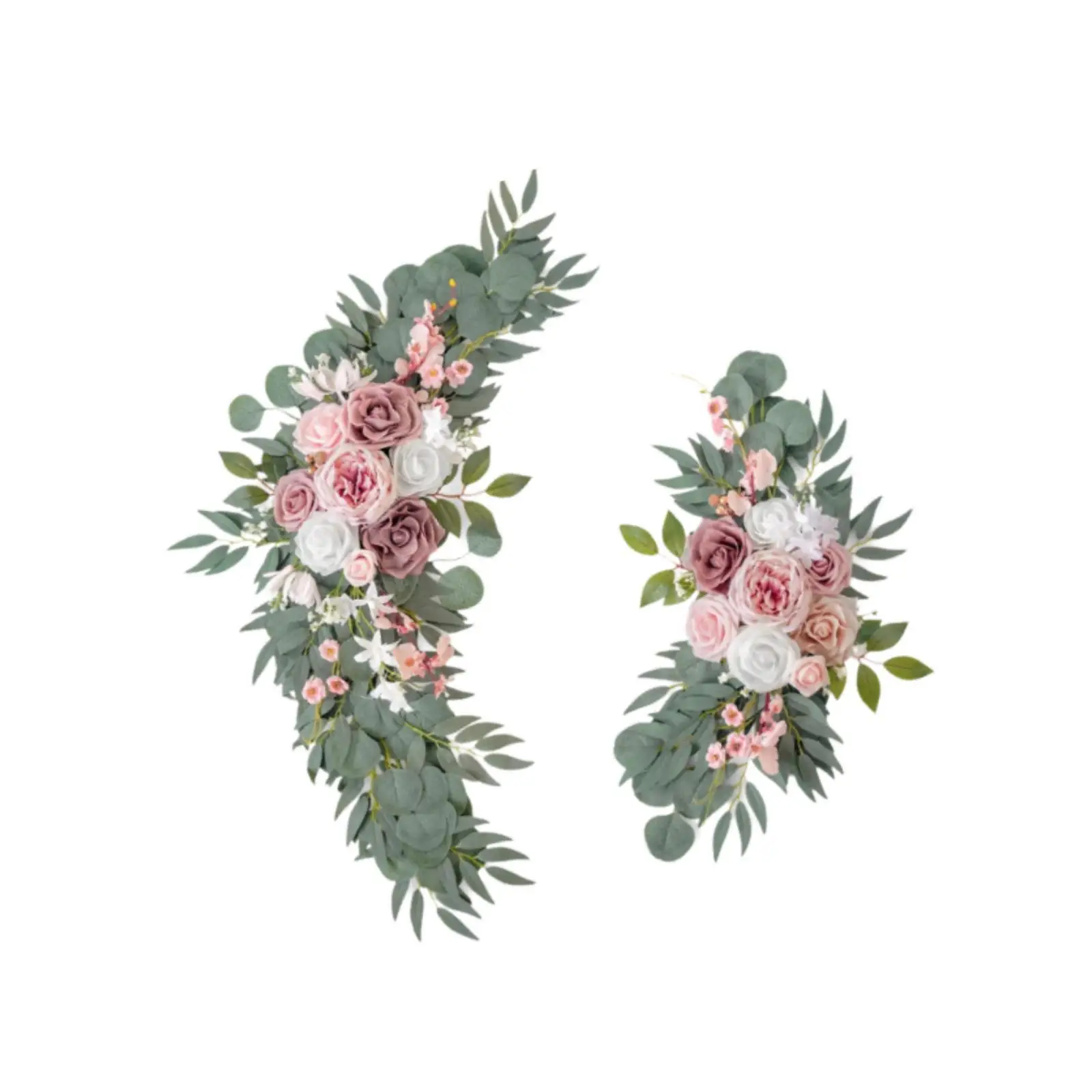 

2x Wedding Arch Flowers Artificial Flower Swag Flower Garland Silk Flowers