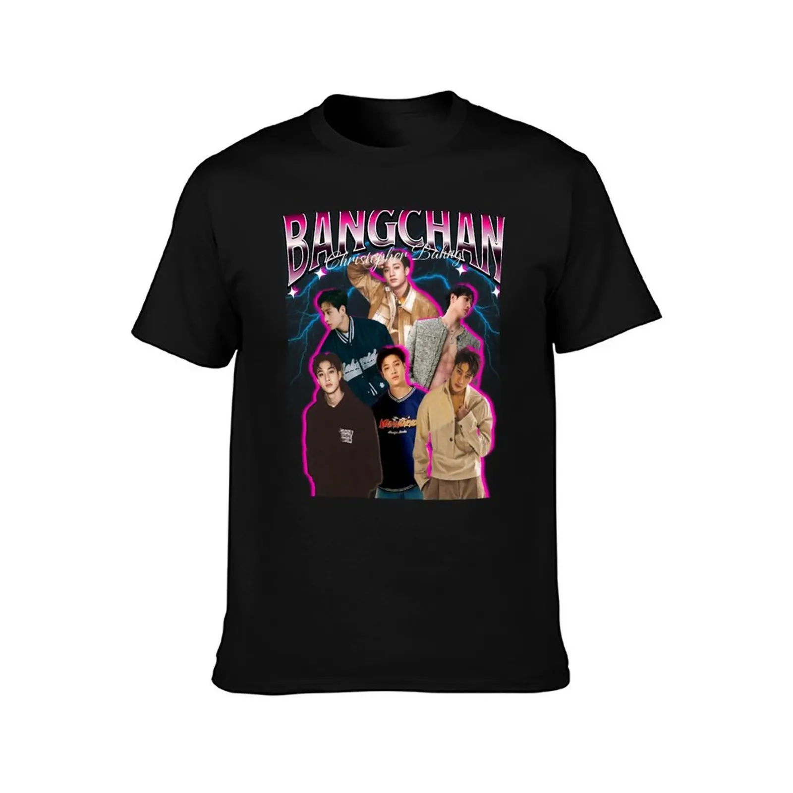 Bangchan Pink 90s T-Shirt funny meme t-shirts Louboutins T-shirts man anime shirt Men's t-shirts