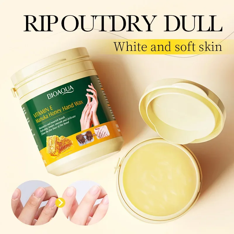 

BIOAOUA Manuka Honey Vitamin E Hand Wax Moisturizing Improve Dryness Anti-cracking Hydrating Nourishing Hand Mask