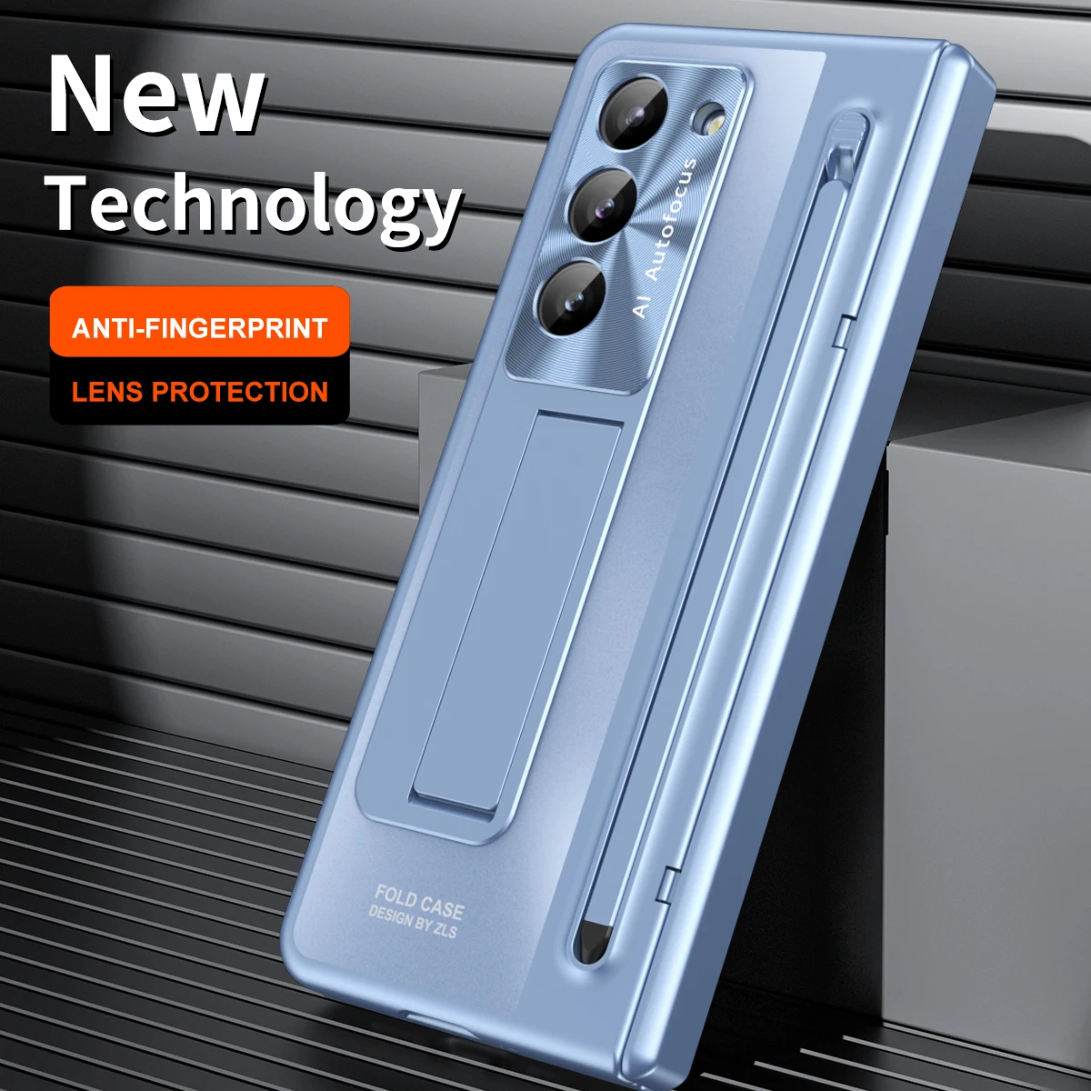 

Для Samsung Z Fold 7 Z Fold 6 Z Fold 5 4, чехол с шарниром, полная упаковка, поставляется с стеклянной передней пленкой и складным кронштейном