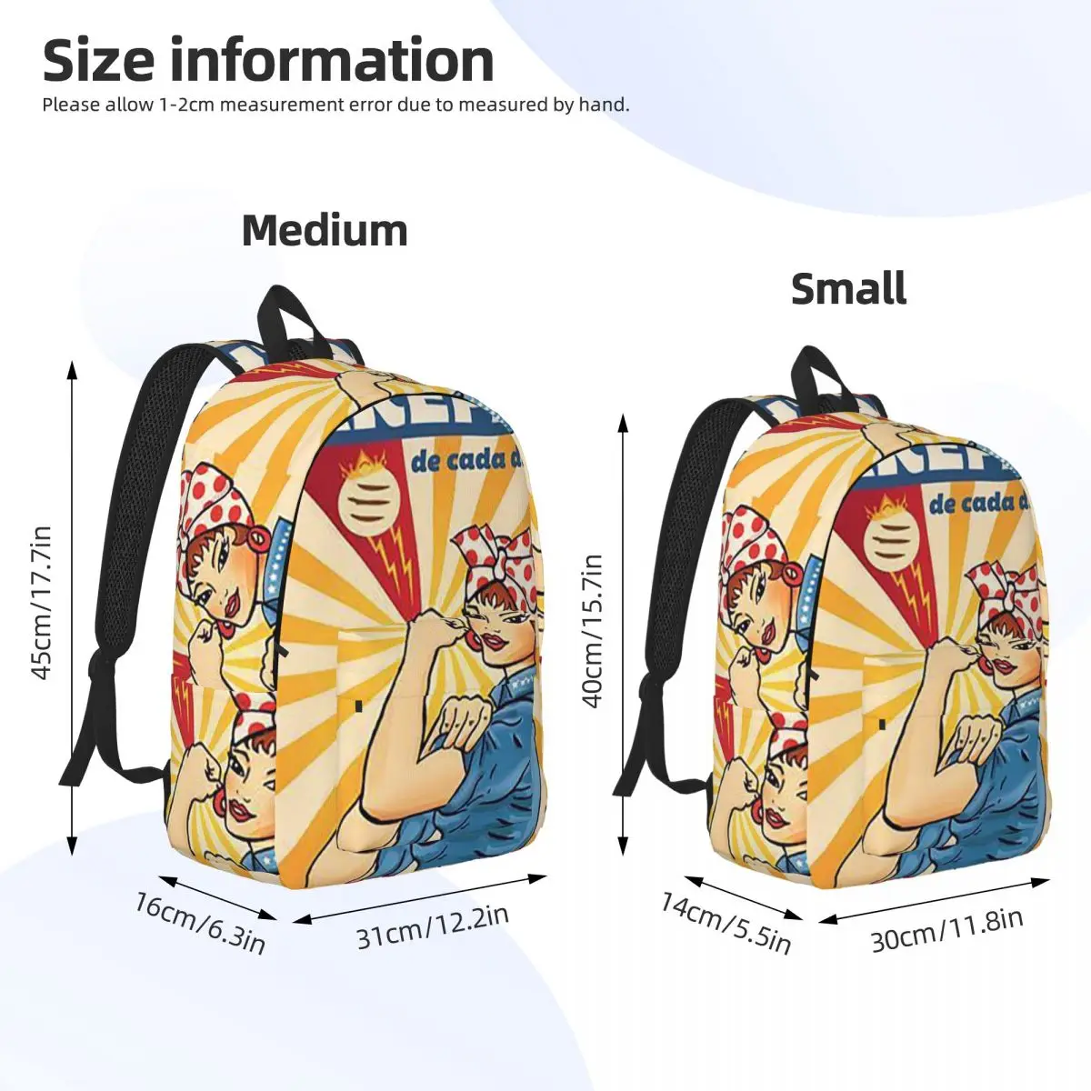Arepas Venezuela Backpack Daypack Large Capacity Children BookBag School Bag Shoulder Bags for Boys Girls
