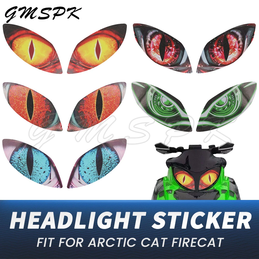 

Snowmobile Headlight Sticker Decal Fit for Arctic Cat Bearcat 660 Wide Track F5 F6 F7 Firecat Sabercat 500 600 700 T660 Turbo