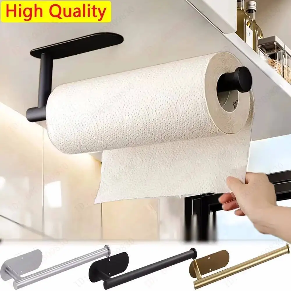 

Towel Holders For Kitchen,Adhesive Roll Paper Holder,Bathroom Storage Rack,Tissue Dispenser,Kitchen Organizers,Towel Rack