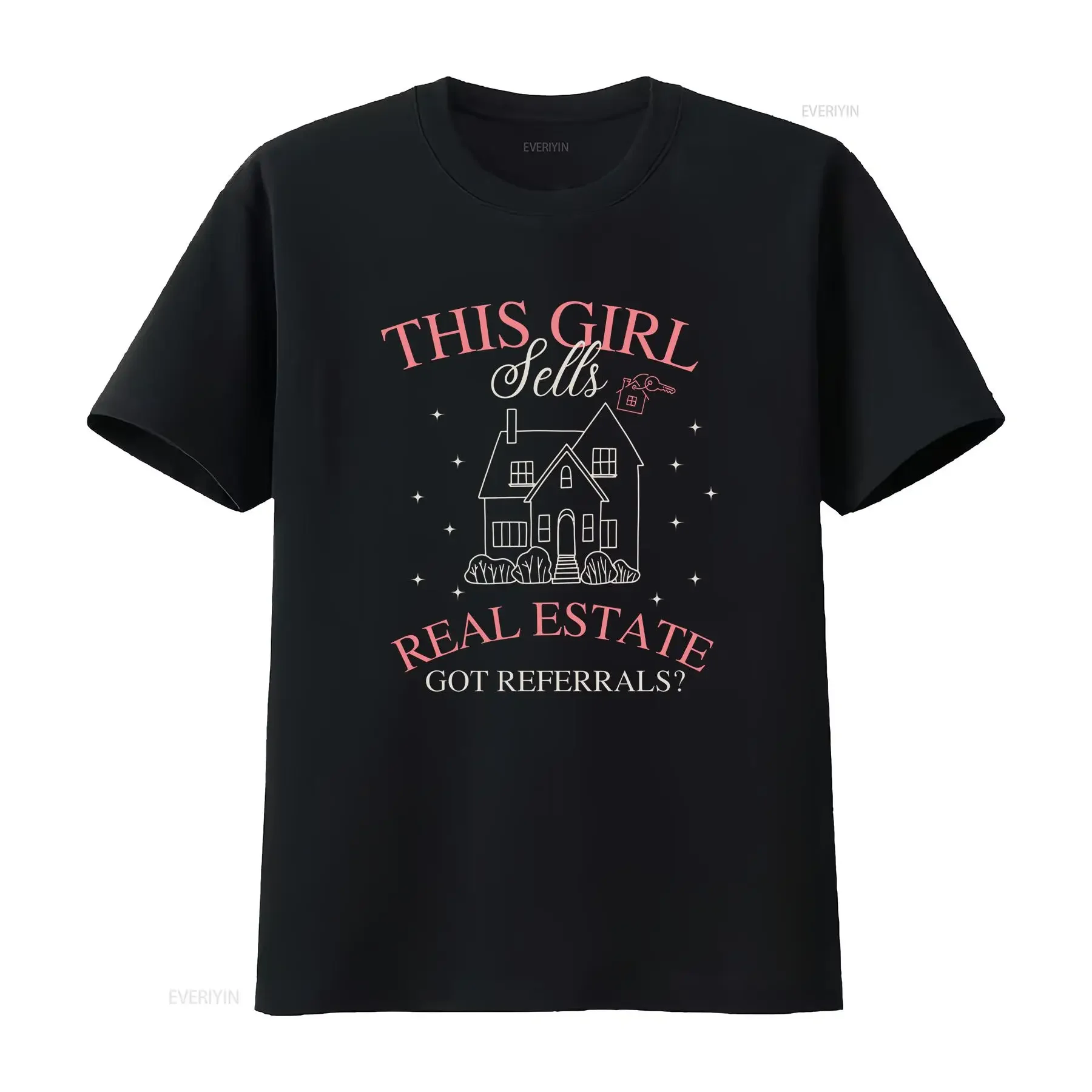 Realtor T Shirt This Girl Sells Real Estate s For Broker vintage Washed homme Casual Stylish graphic Soft Stretched streetwear