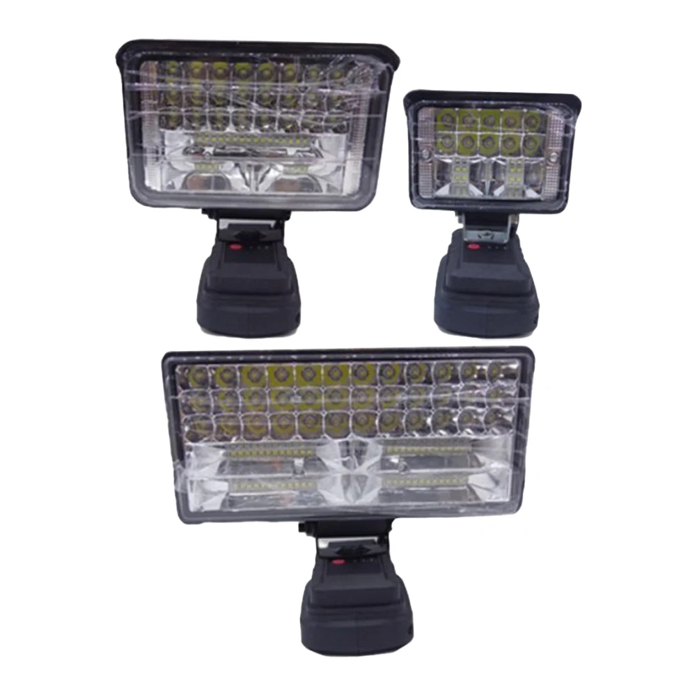 Portable Job Site Light Cordless LED Work Light Job Site Lighting Compact Size Adjustable Brightness Floodlight 4 Inch