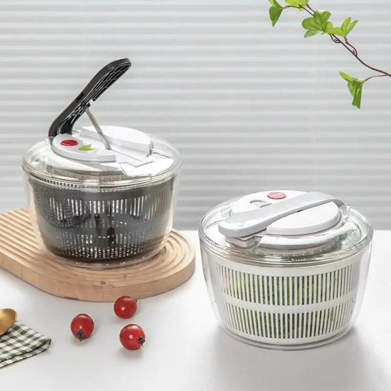 Vegetables Salad Spinner Lettuce Leaf Vegetable Dehydrator Hand Press Fruit Vegetable Washer Salad Vegetable Dryer Mixer