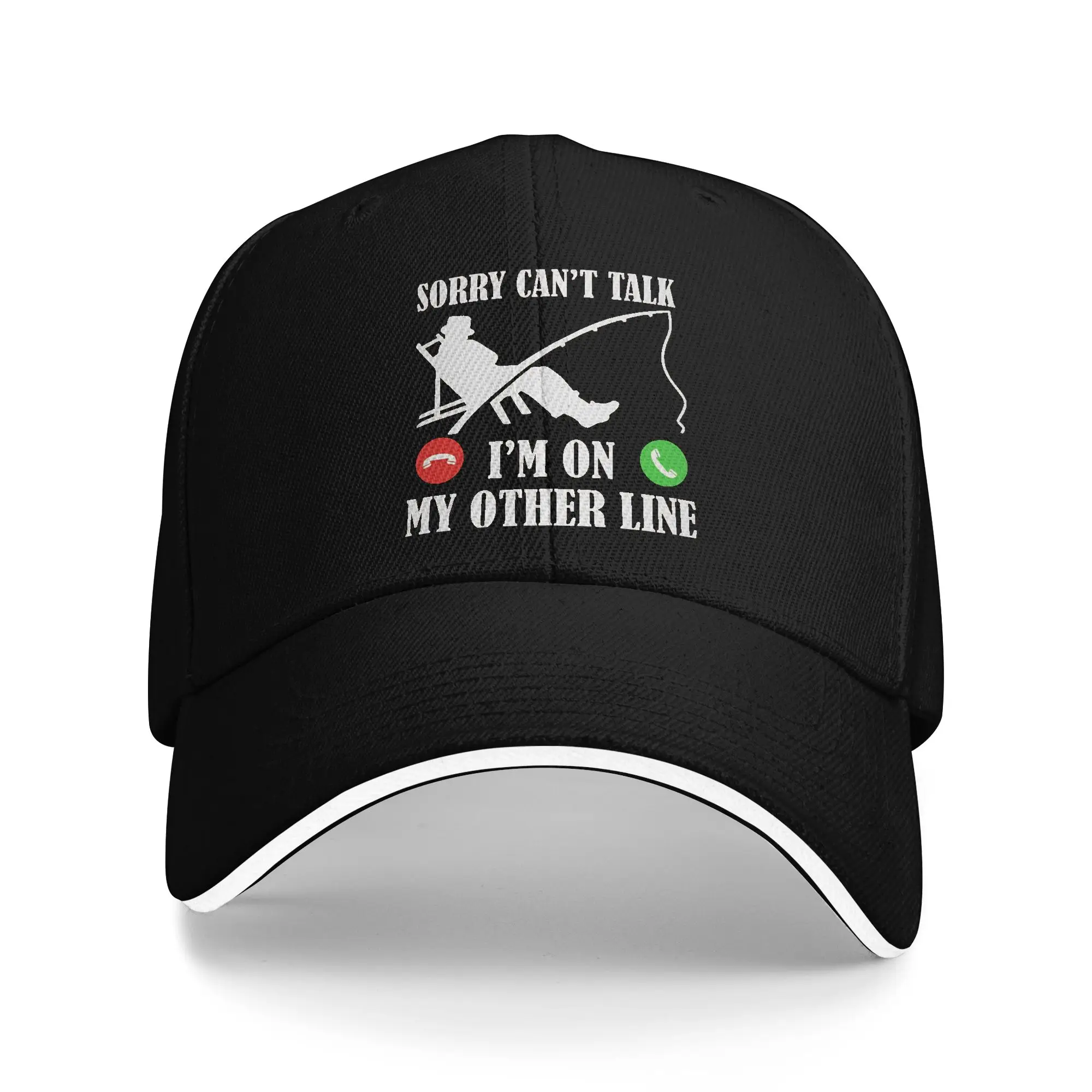Spring Casual Baseball Cap Sorry Can't Talk I'm On My Other Line Running Hippie Trucker Hat Men Sun Street Style Baseball Caps