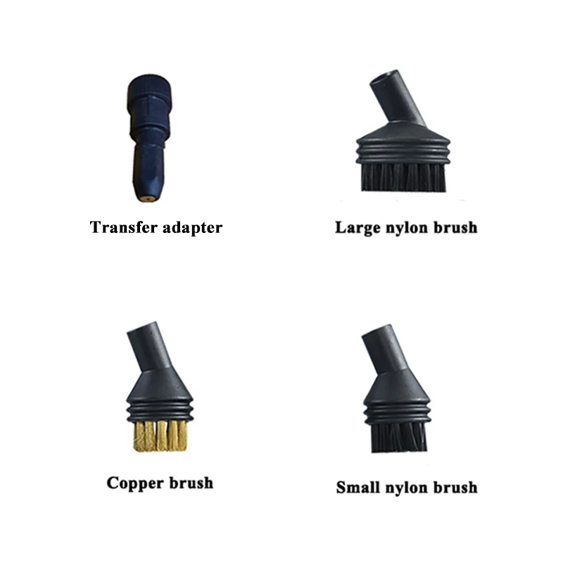 Steam Brush For 8mm Transfer Adapter Nozzles Handheld Steam Cleaner Cleaning Brushes Parts Replacement image 2