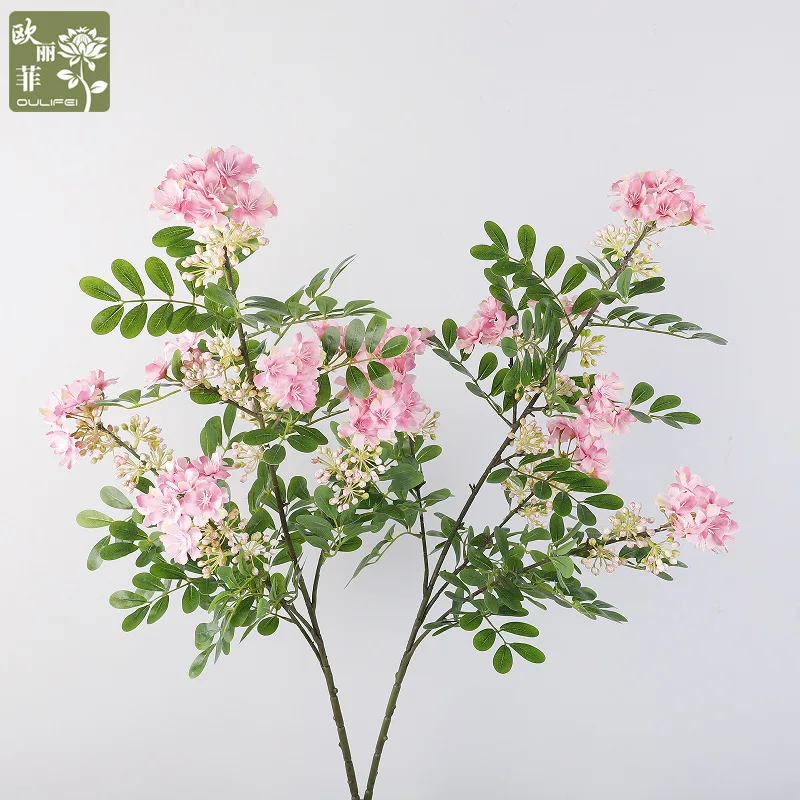 

Smiley artificial flowers branch bouquet flower arrangement DIY wedding party home decoration prop simulation plants flowers