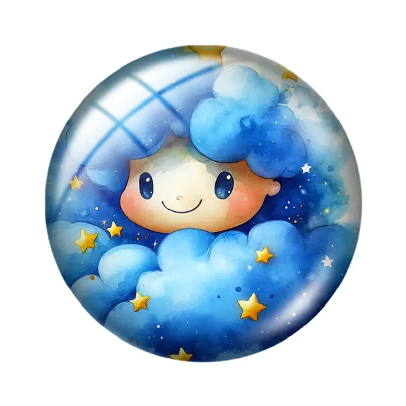 لطيف سحابة 12/18/20/25 مللي متر الزجاج كابوشون قلادة سوار قلادة خواتم للمجوهرات التجريبي أقراط الظهر صنع النتائج #2