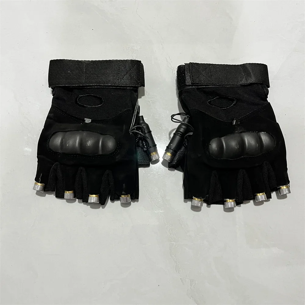 Cool Rechargeable Lamps Laser Gloves Glasses RGB Festive Days Atmosphere Blue Party Outdoor Dance Stage Props Red Lights Green - view 3