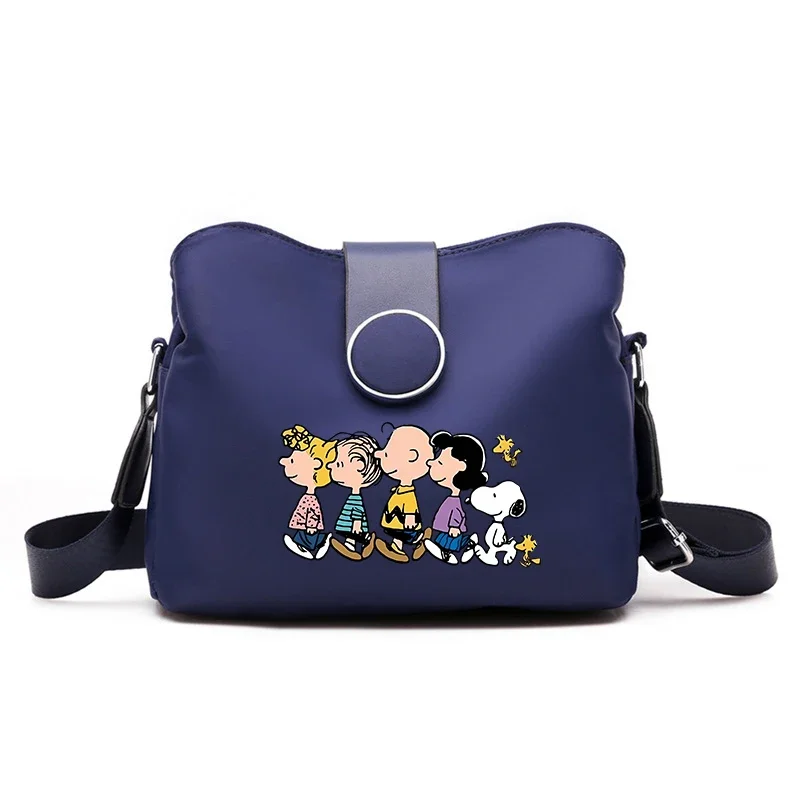 Bolso de hombro de Snoopy para niño y niña, bandolera de dibujos animados, moderno, portátil, de gran capacidad, Unisex, bolsa de almacenamiento de Anime, regalo