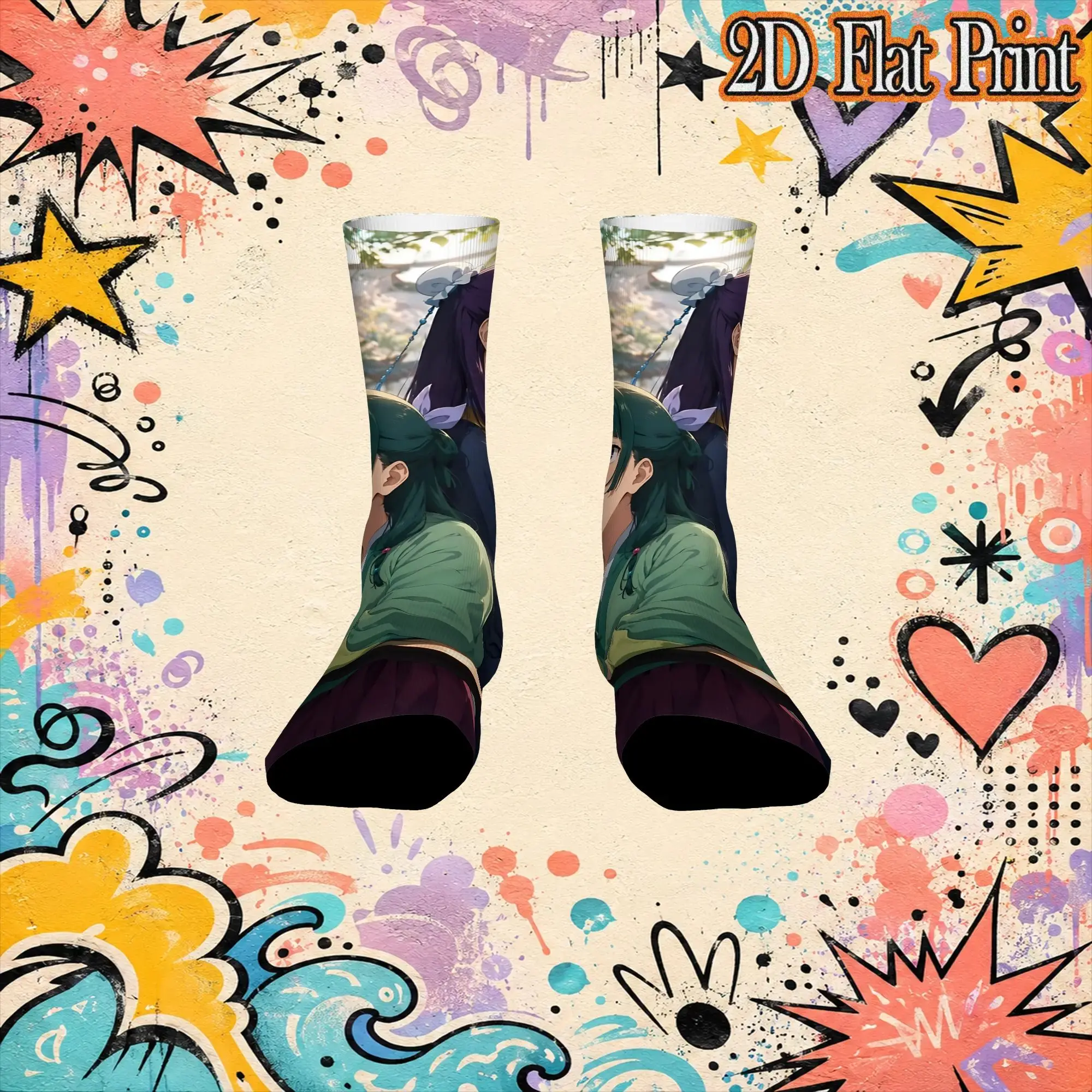 Fashion The Apothecary MAOMAO Vintage  Street Style Novelty Seamless Crew Crazy Sock Sports Socks
