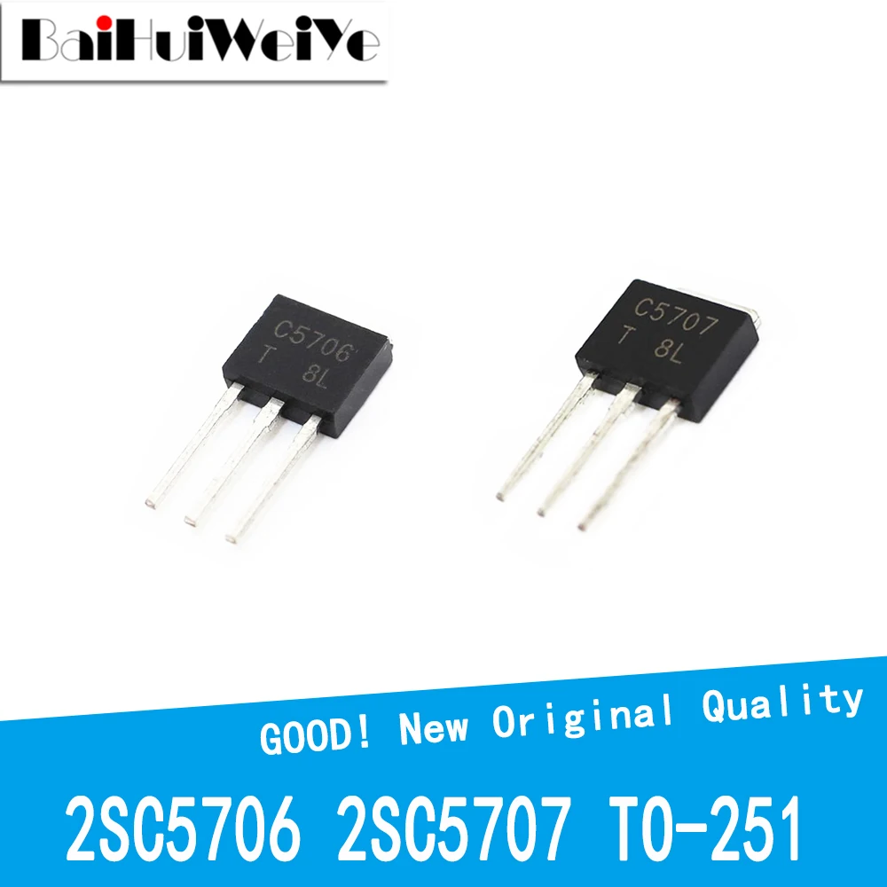 10PCS/LOT C5707 C5706 2SC5706 2SC5707 To-251 LCD Power Board Transistor New Good Quality Chipset