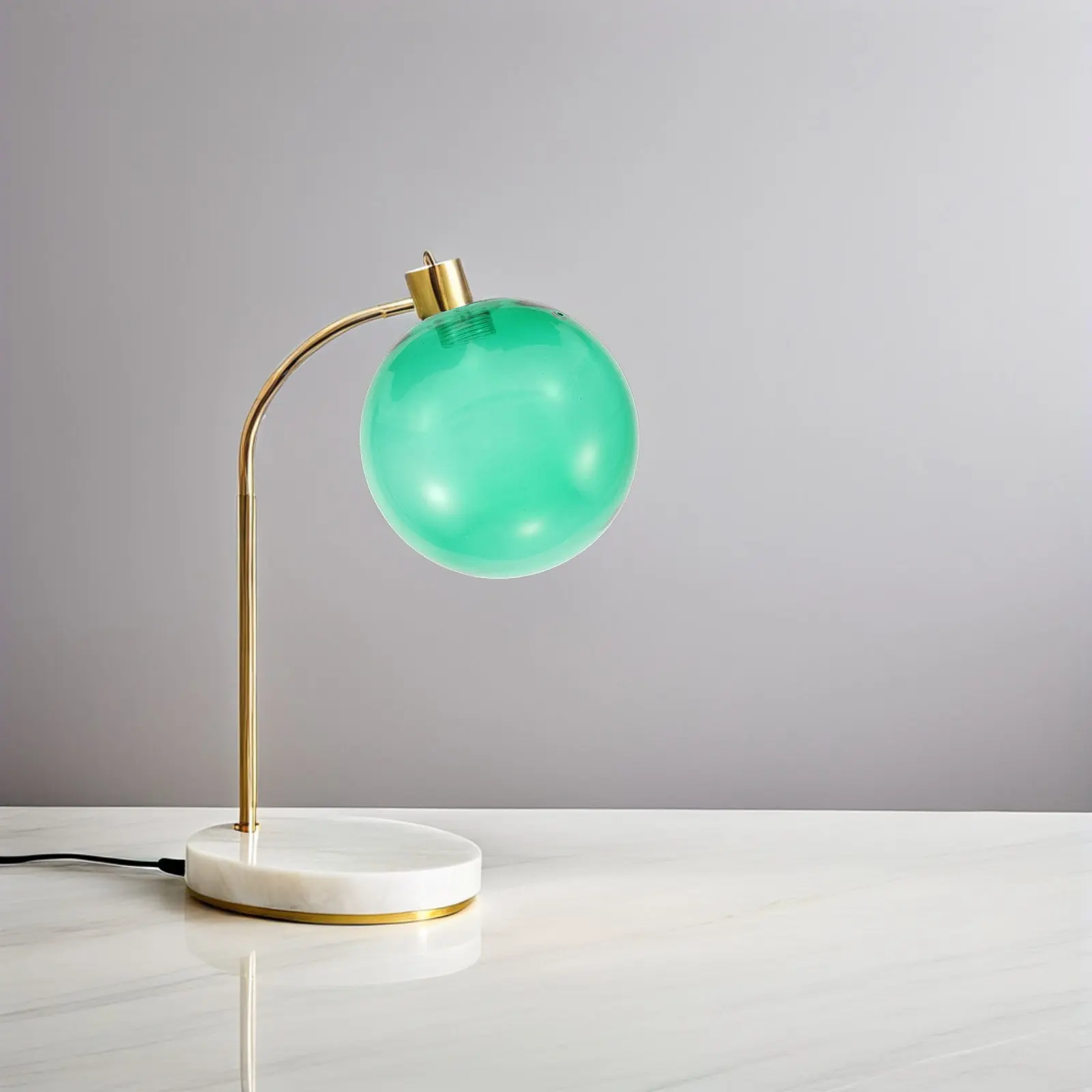 ダークグリーンガラスグローブランプシェード交換用透明球形ランプシェードカバーリビングルームペンダント天井照明装飾用