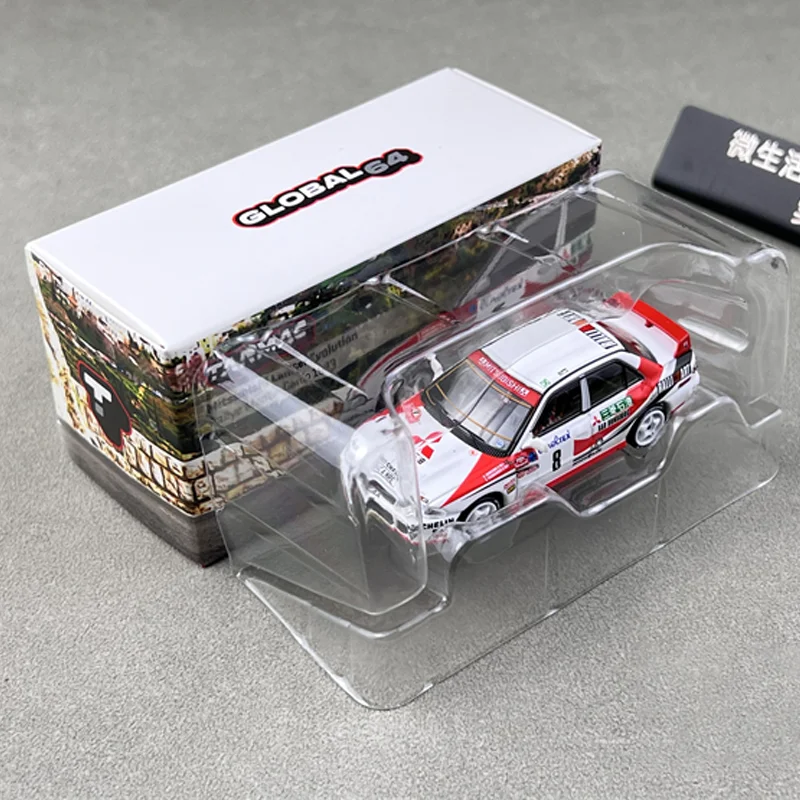 Tarmac Works 1/64 Mitsubishi Lancer Evo #8 합금 장난감, 자동차 다이캐스트 금속 모델 선물