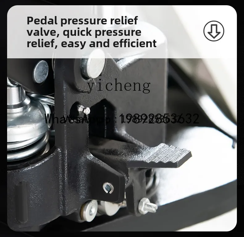 Truk Forklift Manual ABB Hidrolik Ekstensi, Truk Pengangkat, Truk Penumpuk dan Pembongkar Pallet Barang Berat 2.5T