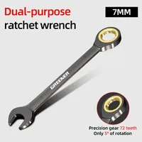 GREENER 11-27mm Torx Wrench Adjustable Torque Mechanical Tool Ratchet Spanner for Bicycle Motorcycle Car Universal Repair Tools