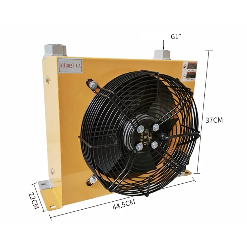 AH1012T Hydraulic Air Cooler 24V/12V/220V/380V Truck-Mounted Crane Modified Fuel Tank Cooling Cooler Air-Cooled Oil Radiator