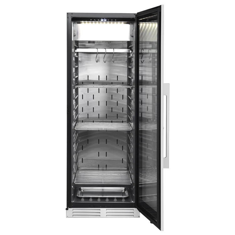

VI180SA Chefmax Age Dry Fridge Dry Aged Beef Fridge Dry Age Meat Fridge Freezers Stainless Steel Electric Electronic Temperature