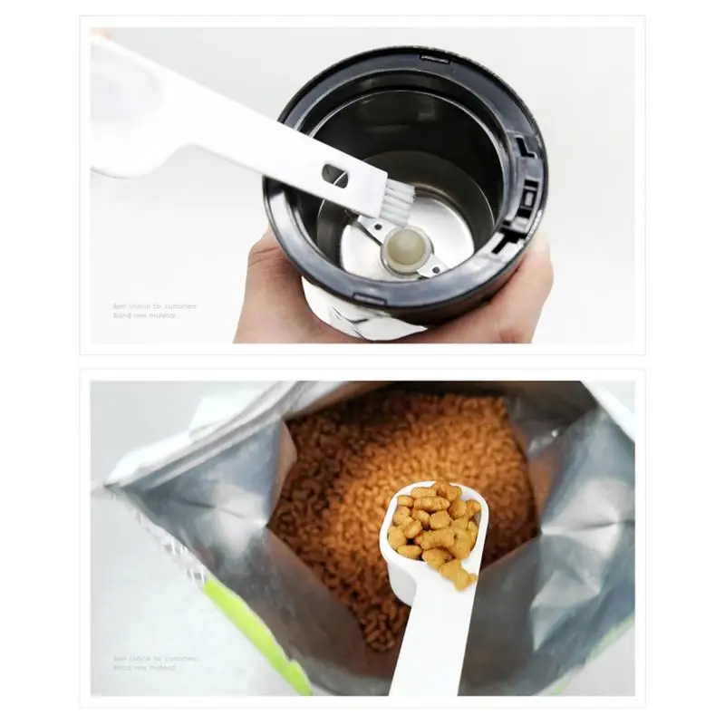 Coffee Brush 2 In 1 Espresso Cleaning Tool With Spoon Head Reusable Portable Espresso Grinder Brush With Spoon For Grinder