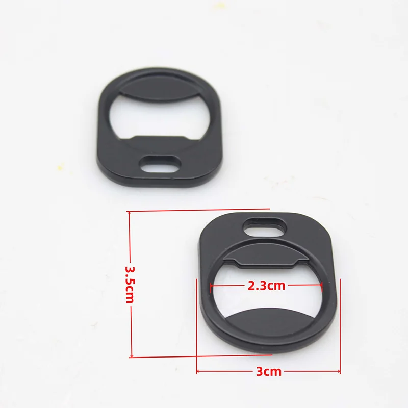 50pcs Metal Bottle Opener Accessories Paracord Keychain DIY Woven Pendant Beer Bottle Opener Keyring for Outdoor Camping Hiking
