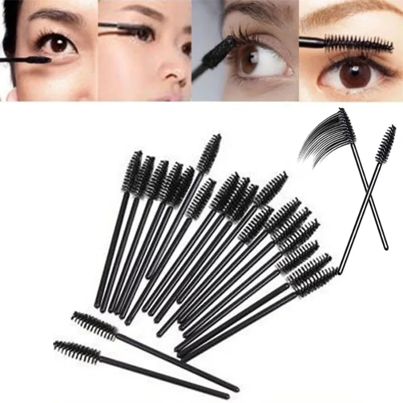50 Pieces/batch Disposable Mascara Stick Mascara Eyelash Makeup Brush Extend Eyelashes