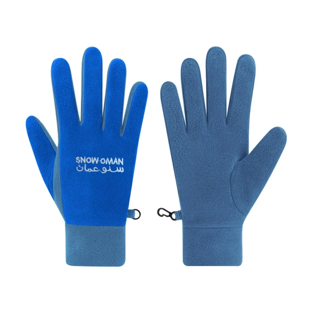 Luvas de lã unissex para inverno, forradas de lã, antiderrapantes, à prova de vento, resistentes ao frio, adequadas para ciclismo, esportes, direção e uso ao ar livre