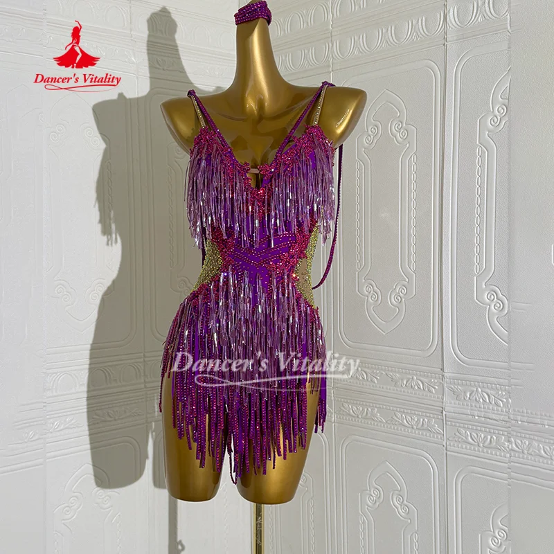 Latin Dance Sexy backless Dresses Custom Senior AB Stones Fringe Dress Adult and Children Competition Clothing Dancer's Vitality - AliExpress Latin Dance Sexy backless Dresses Custom Senior AB Stones Fringe Dress Adult and Children Competition Clothing Dancer's Vitality - AliExpress